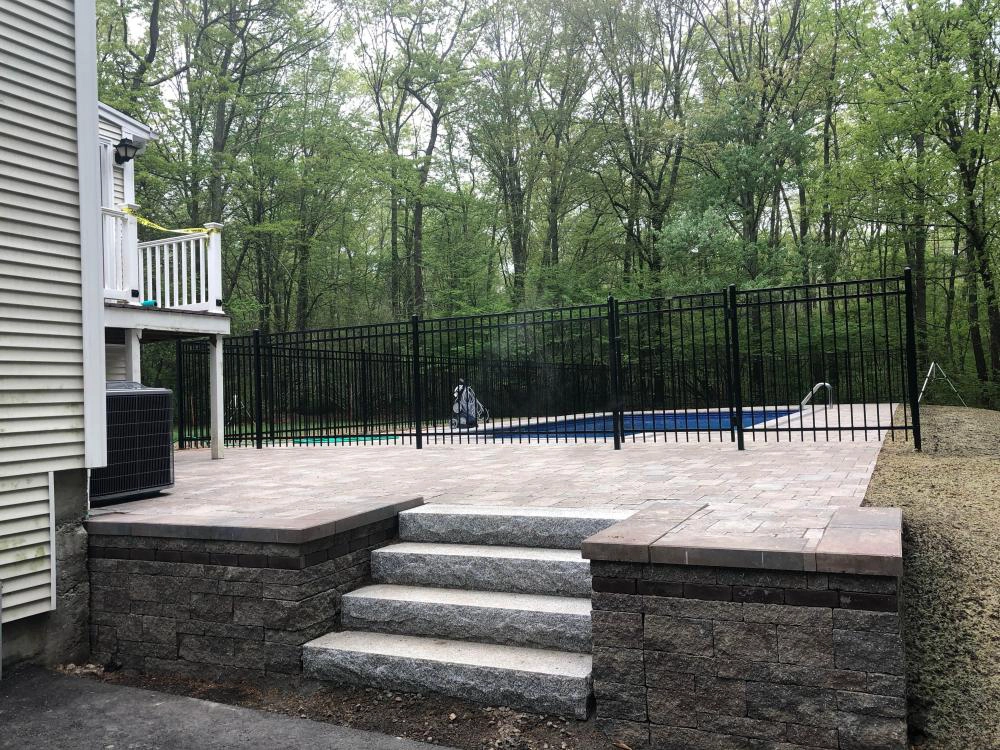 West Greenwich, RI hardscape view