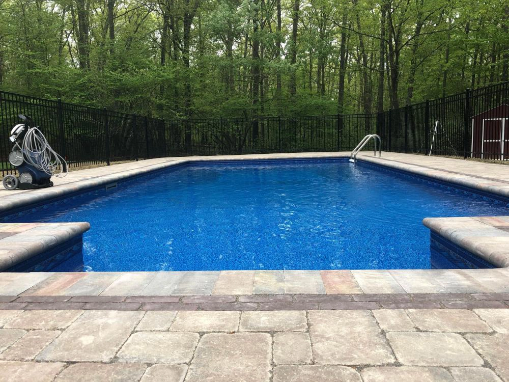 West Greenwich, RI pool view close up