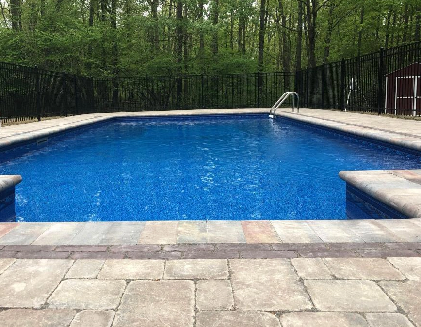 West Greenwich, RI pool view close up